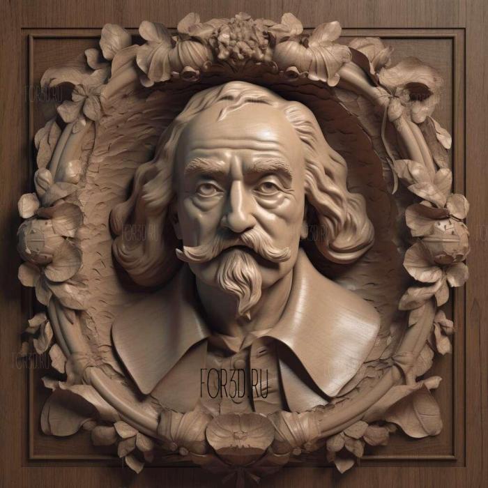 Thomas Hobbes 4 stl model for CNC